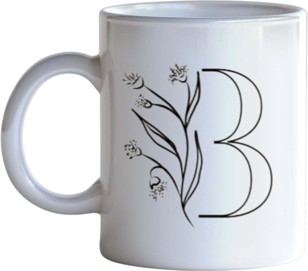 vector letter Mug B 4