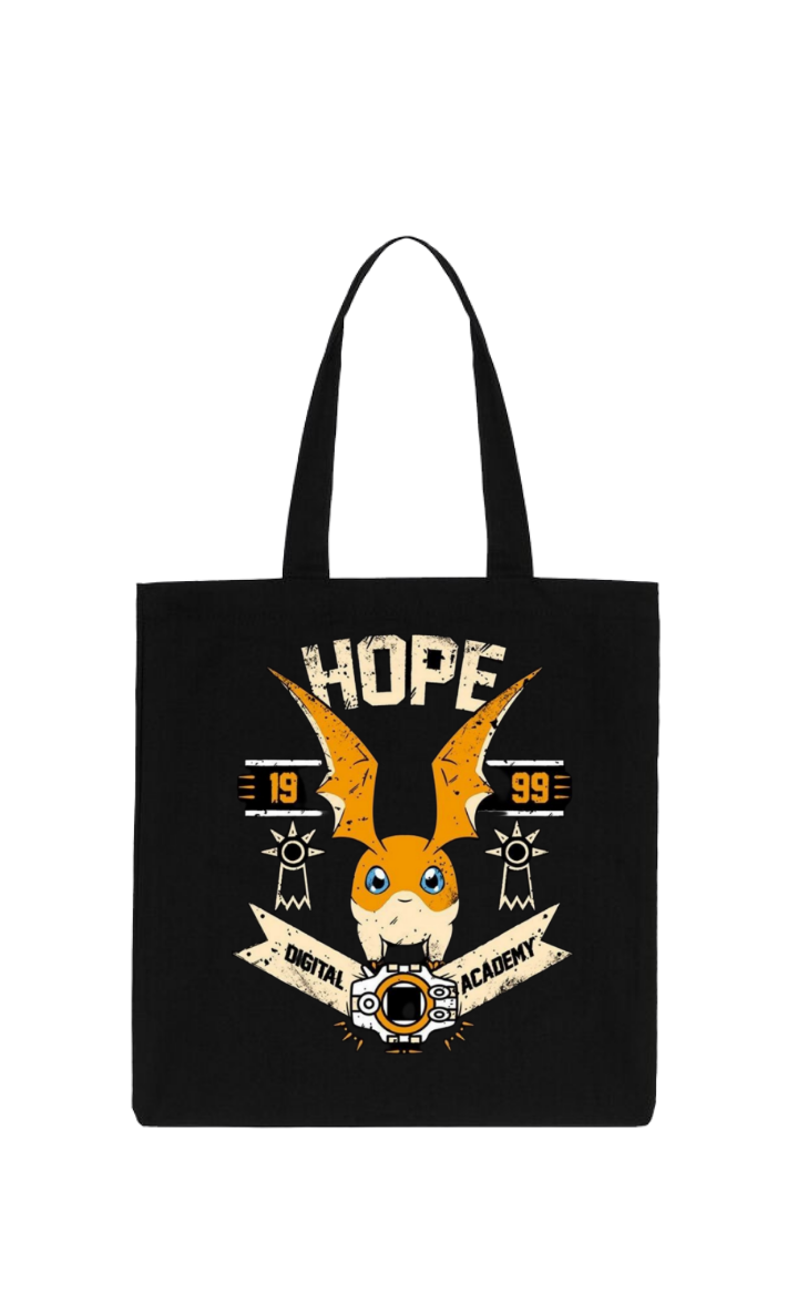 Digimon Adventure tote bag Black 4