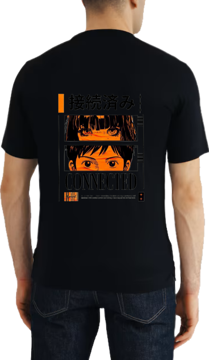 CONNECTED t- shirt One Size Black Back 4