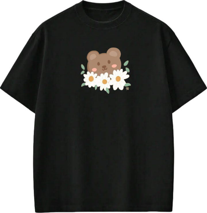 bear t- shirt Black 4