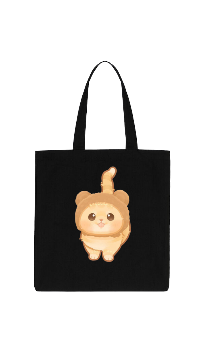 cat tote bag Black 4
