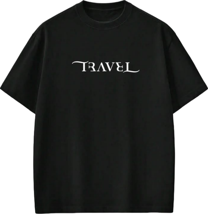 travel travellar t- shirt Black 5