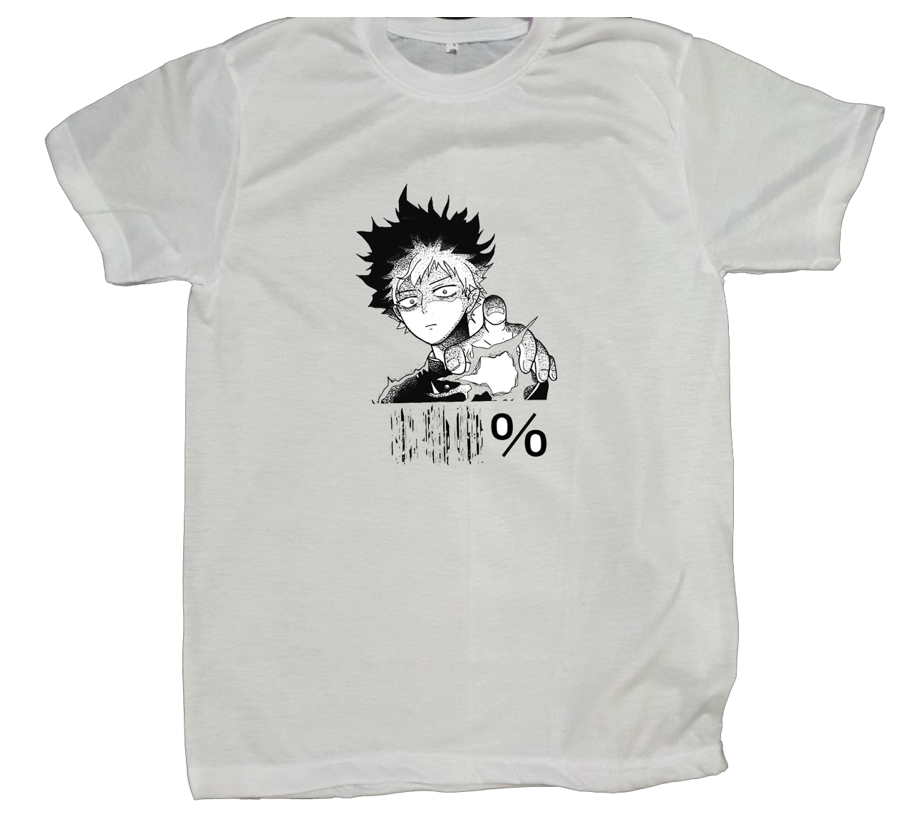 Mob Psycho 100 t- shirt fat White 4