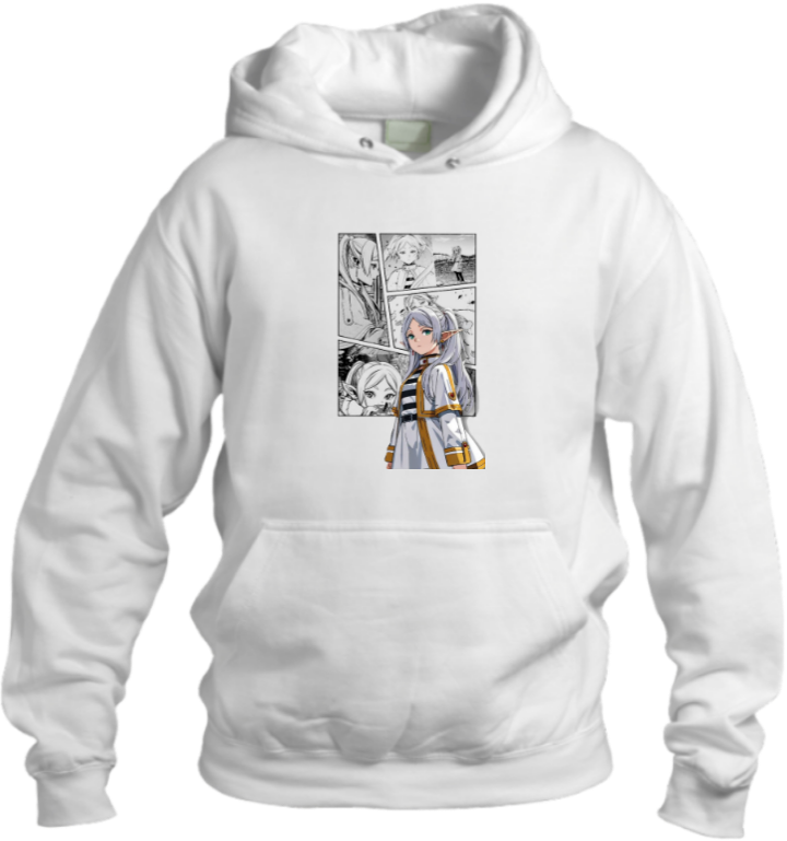 Frieren Beyond Journey's End One Size hoodie White 4