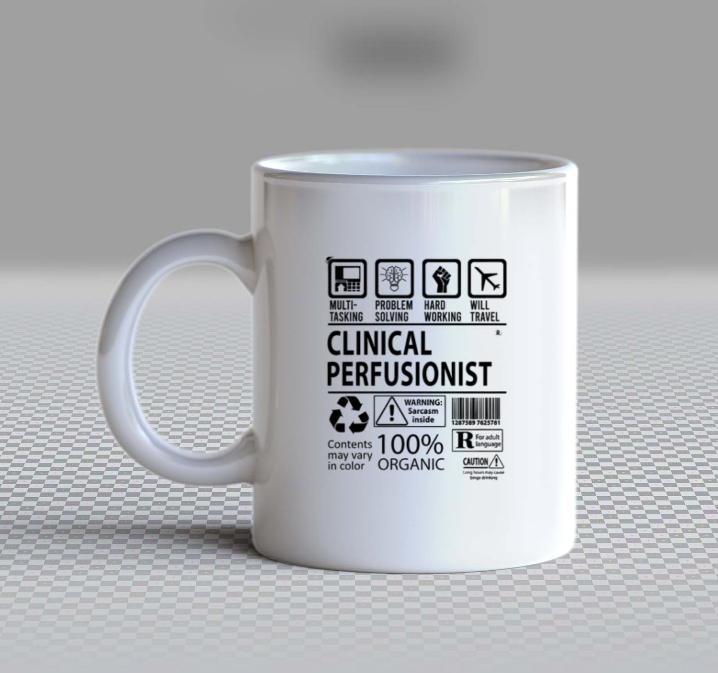 CLINICAL PERFUSIONIST R Back text Mug 124