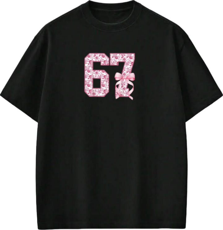 67 designs One Size t- shirt Black 4