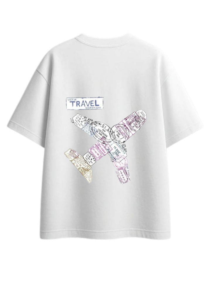 travel travellar t- shirt White Back 4
