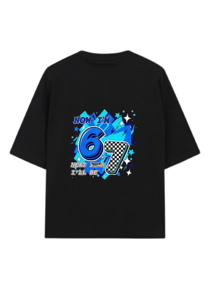 67 designs One Size t- shirt Black Back 4