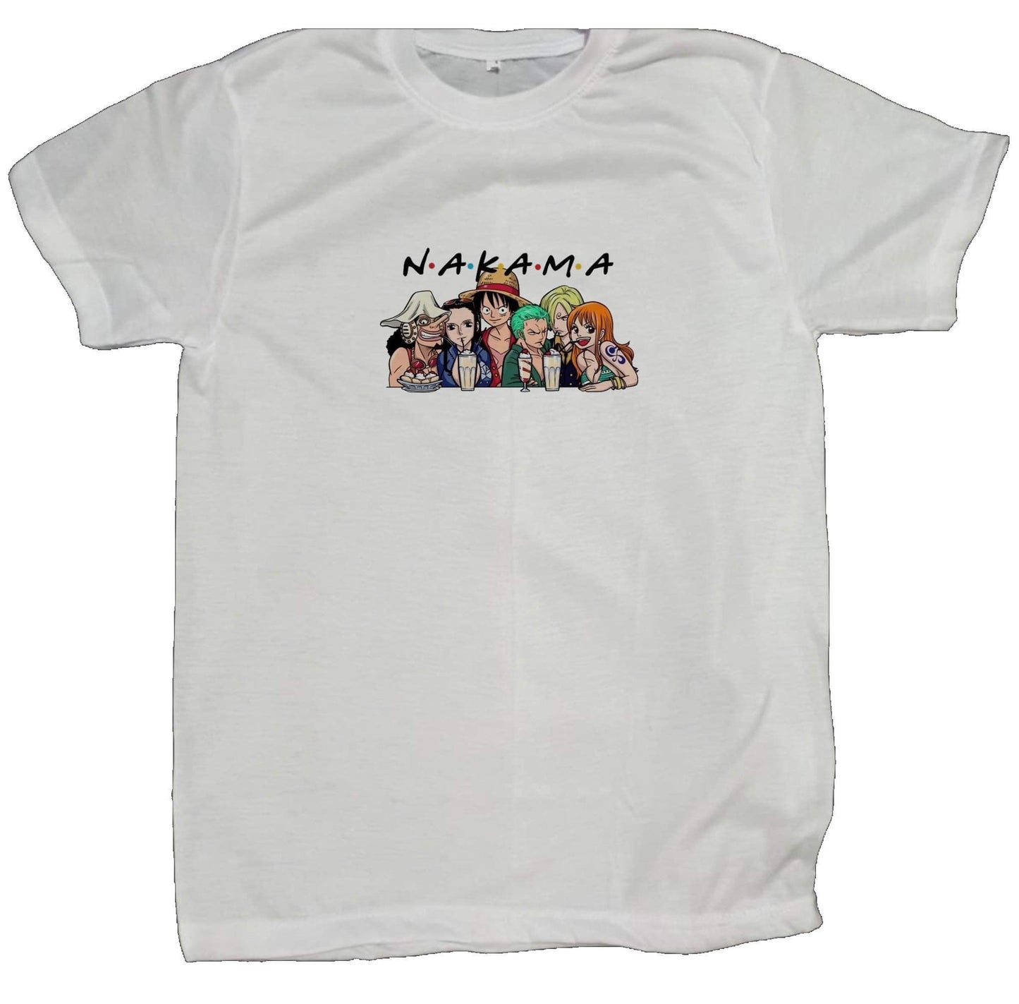 one piece t- shirt fat White 4