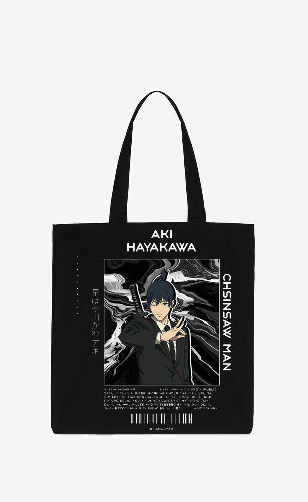 Chainsaw Man tote bag Black 4