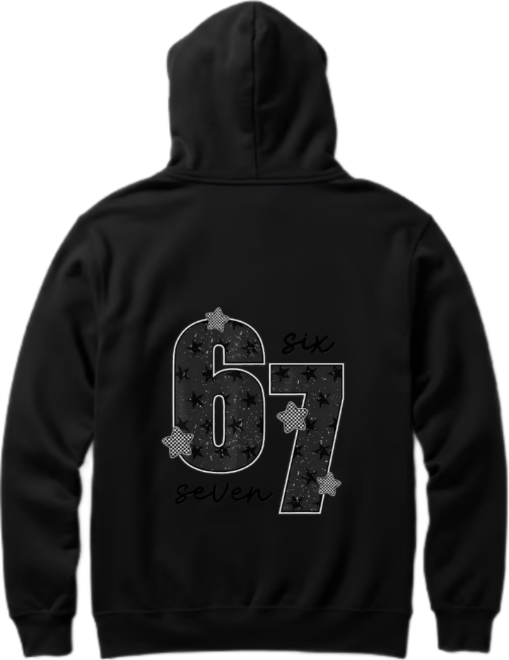 designs 67 Oversize Hoodie Black Back 4