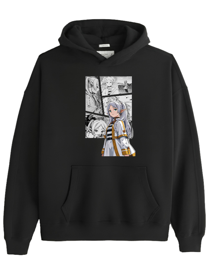 Frieren Beyond Journey's End One Size hoodie Black 4