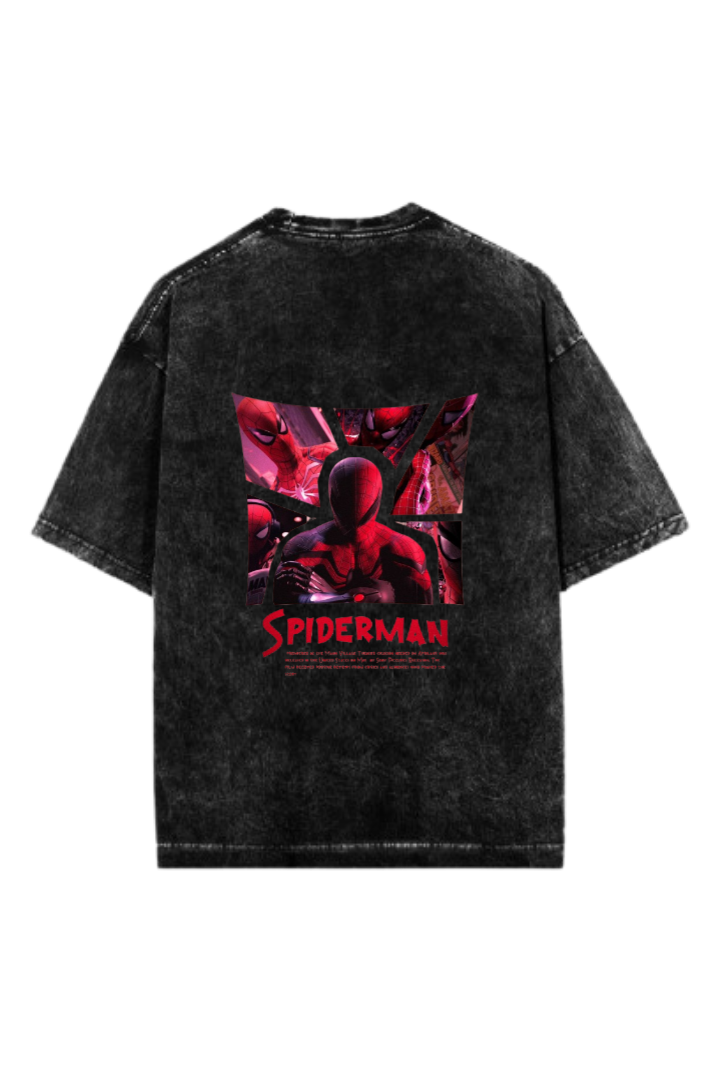 Spiderman t- shirt One Size Washed Back 4