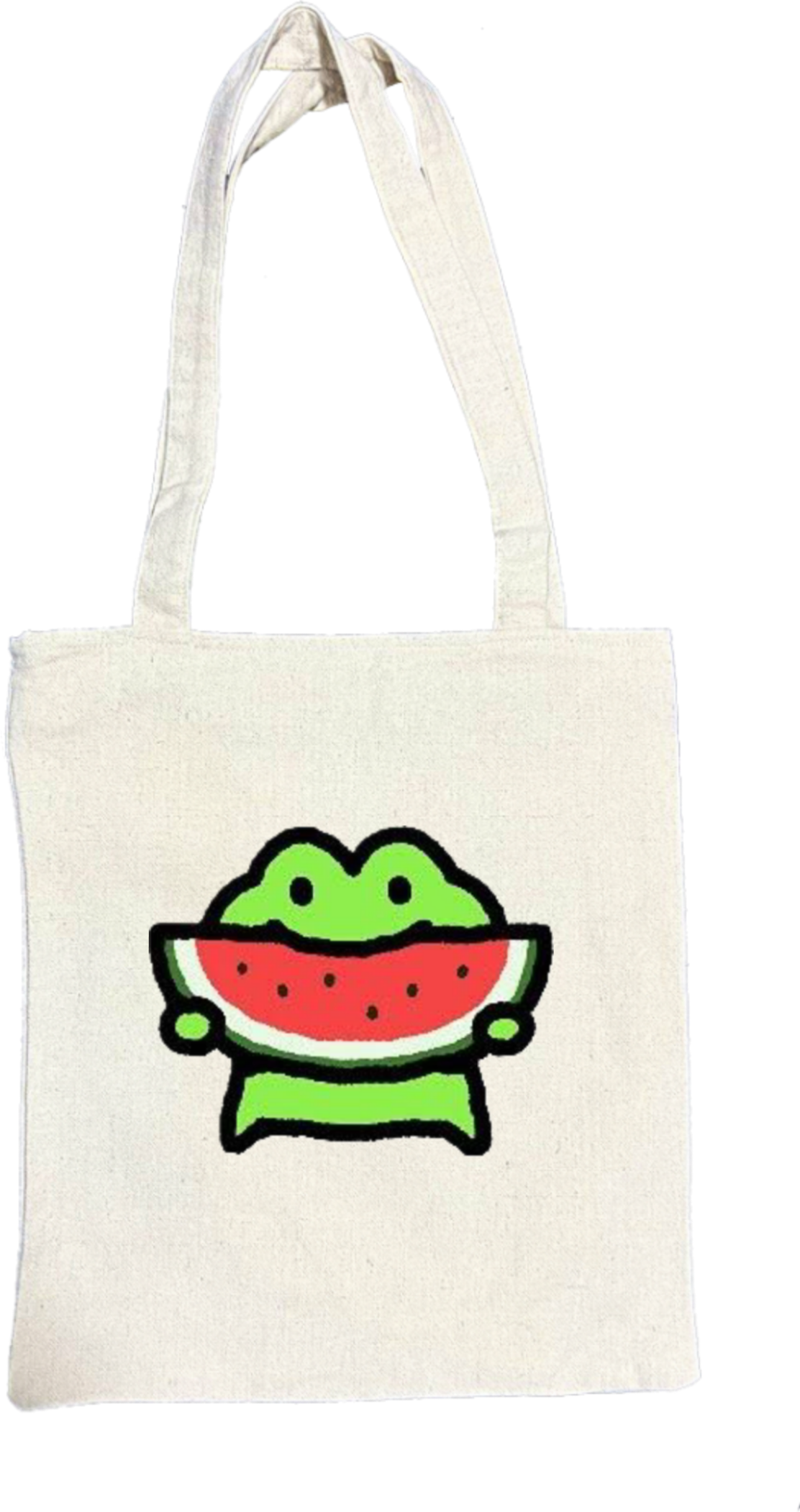 Frog tote bag beige 4