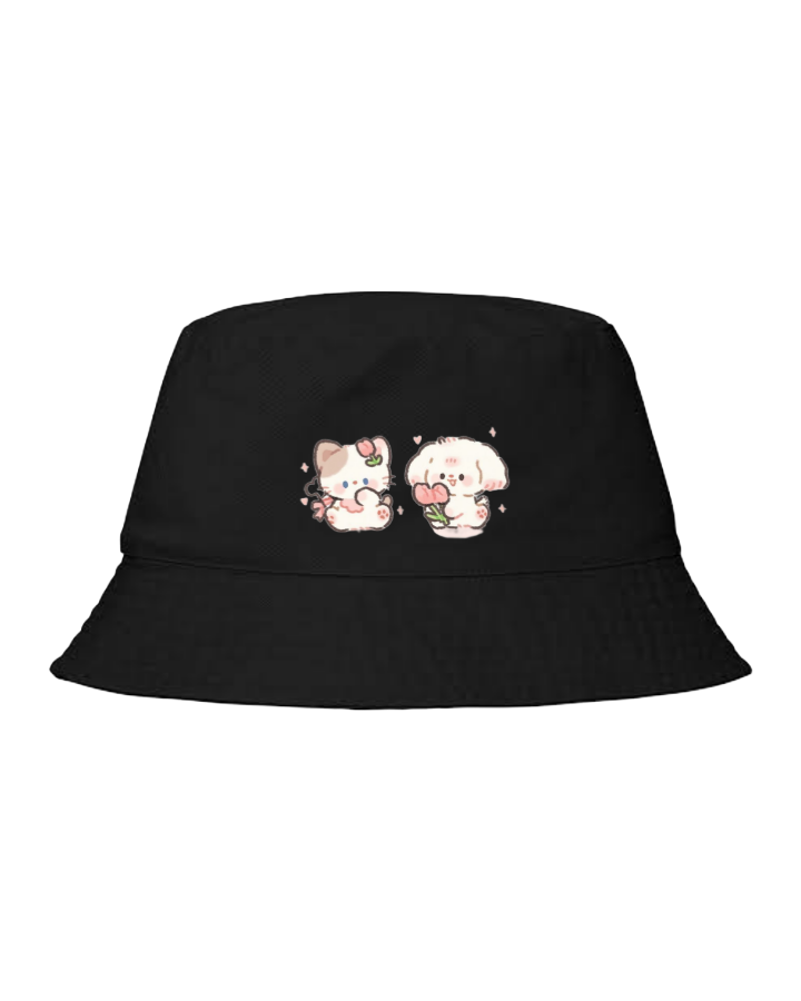 bunny Bucket hat Fishman hat cap Black 4