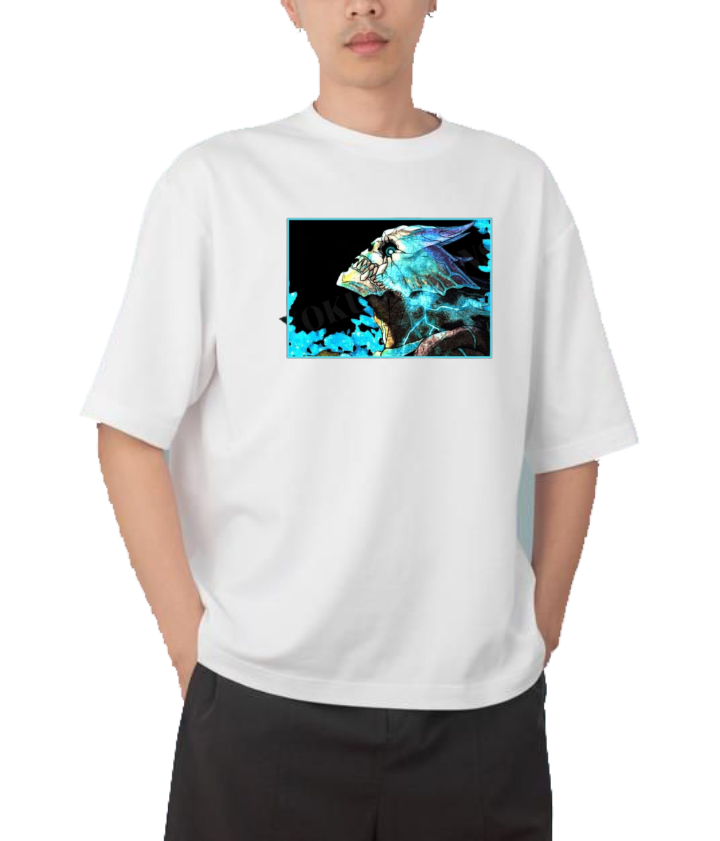 Kaiju No. 8 t- shirt Over Size White 4