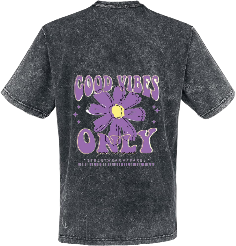 Good Vibes Only t- shirt One Size Washed Back 50