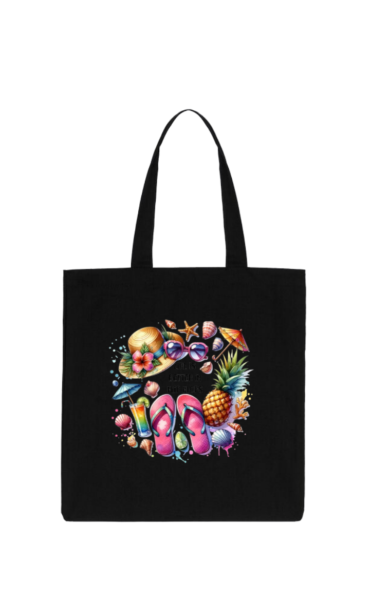 Summer Vibes tote bag Black 50