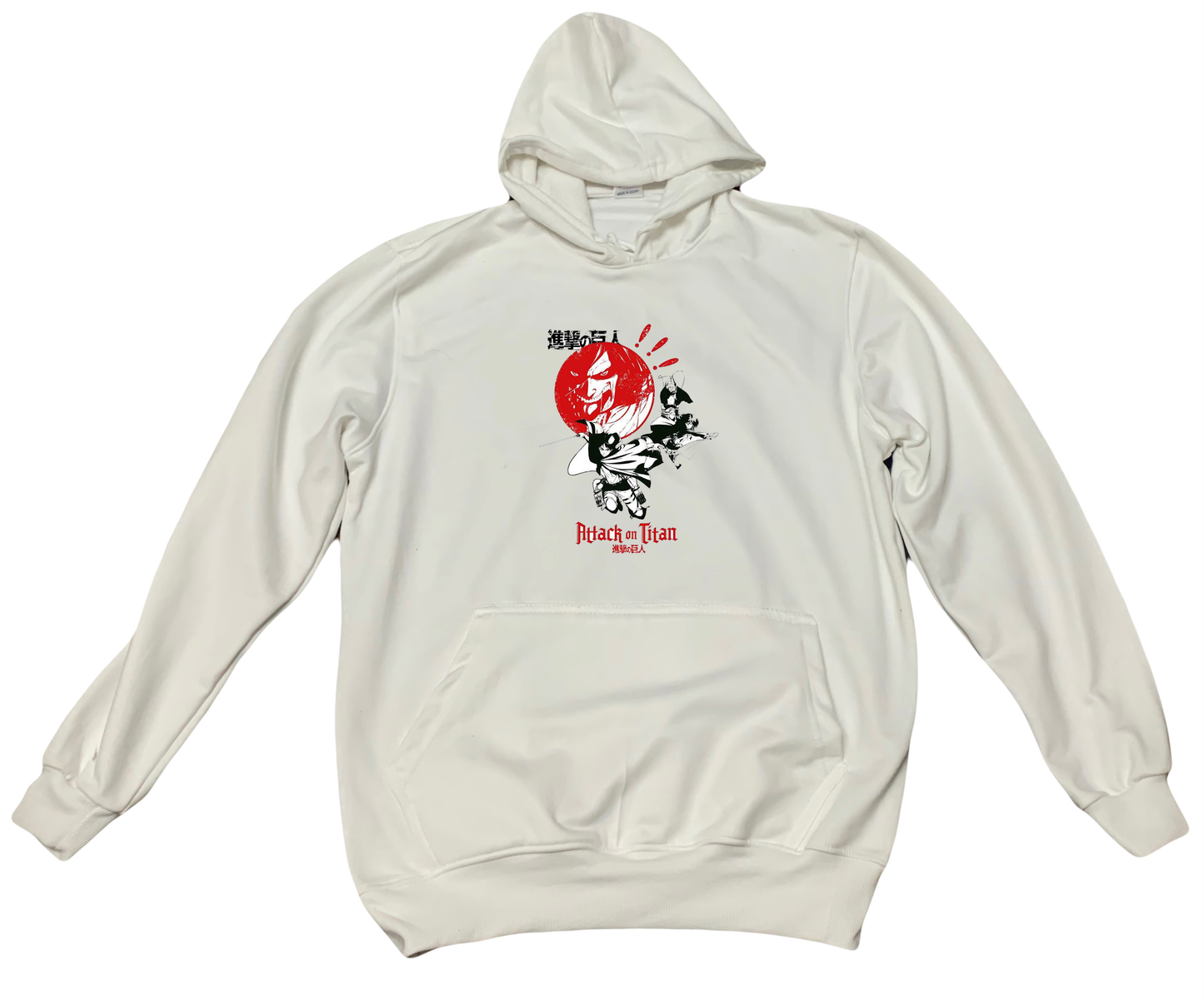 Anime Attack on titan shingeki no kyojin eren levi mikasa Aot White Oversize HOODIE 50