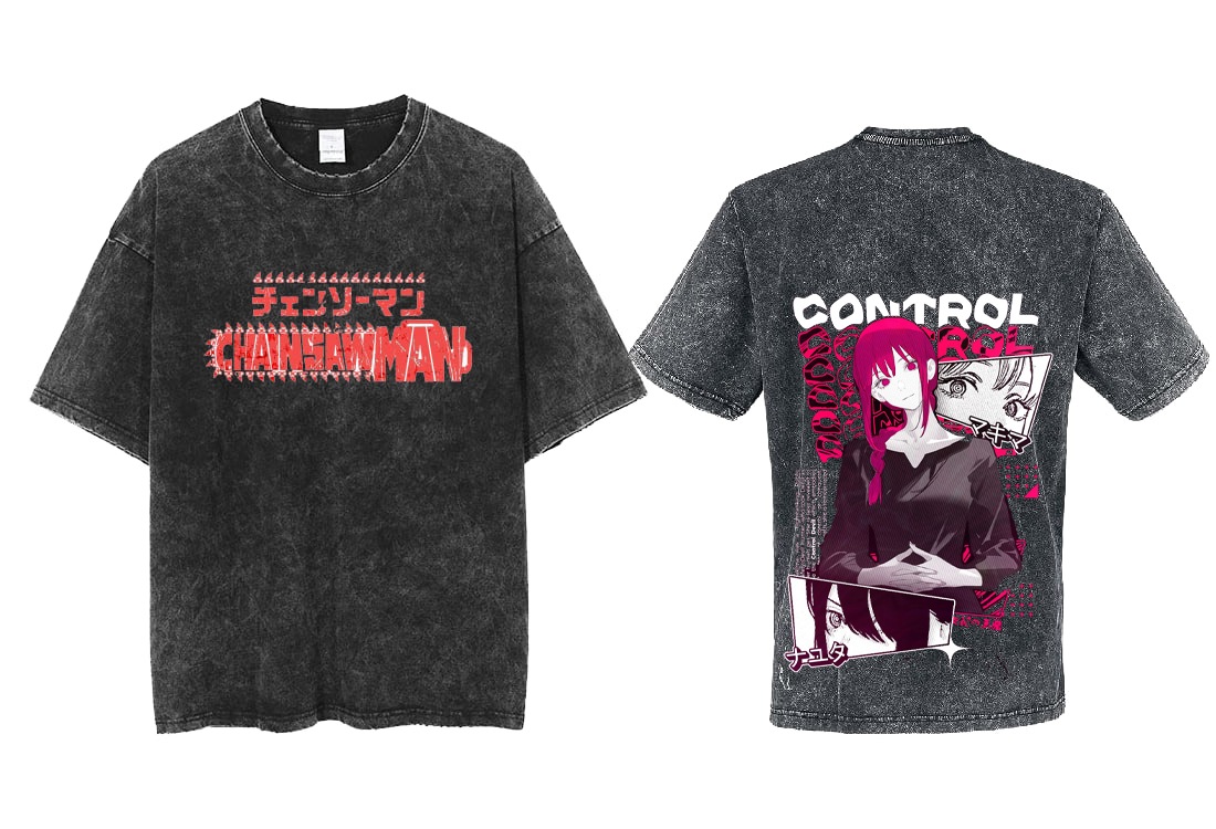 Chainsaw Man t- shirt One Size Washed Back 48