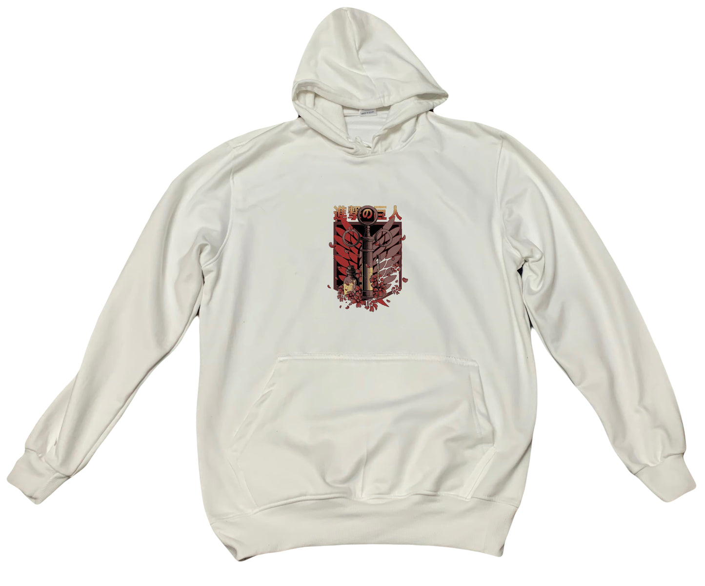 Anime Attack on titan shingeki no kyojin eren levi mikasa Aot White Oversize HOODIE 51