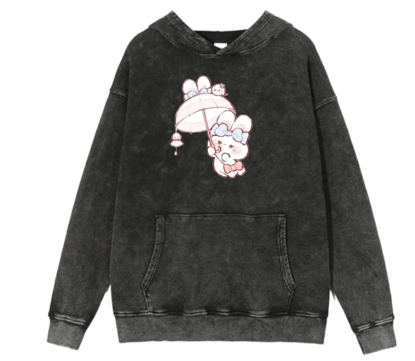 bunny Oversize Hoodie Washed 51