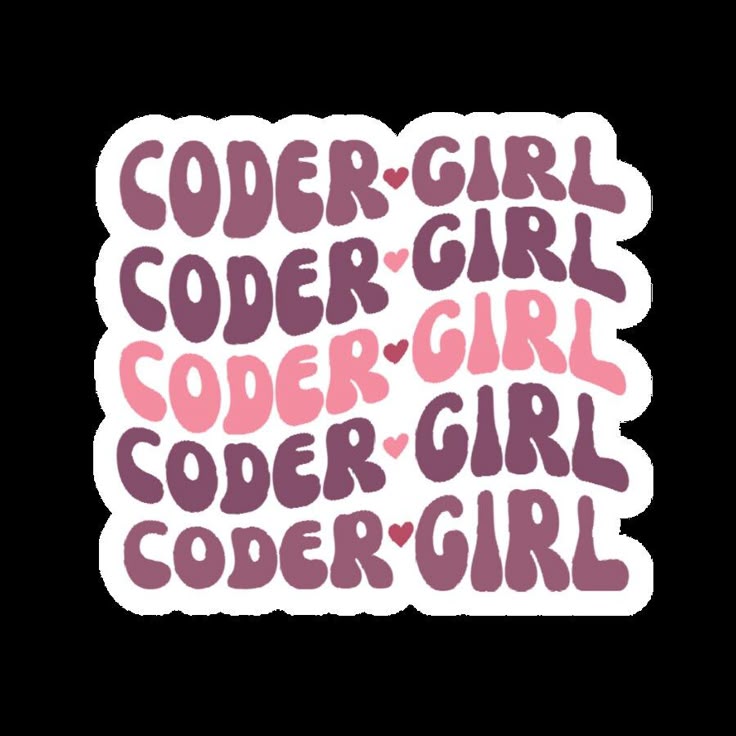 Sticker CODER ♥ GIRL 51