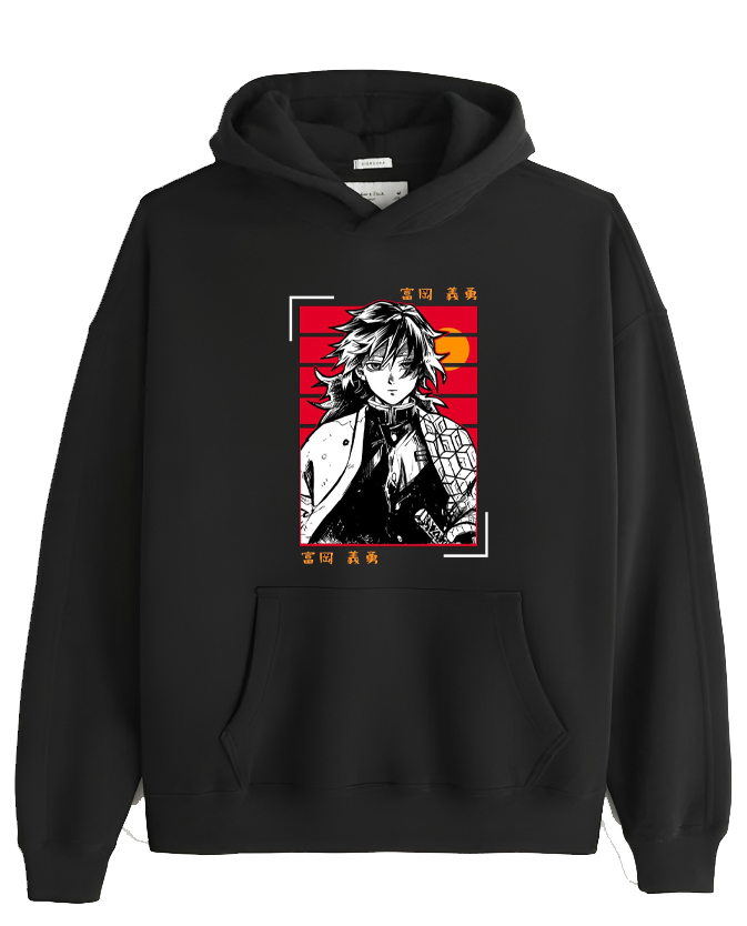 Anime Demon slayer nezuko tanjiro Oversize Hoodie Black 103