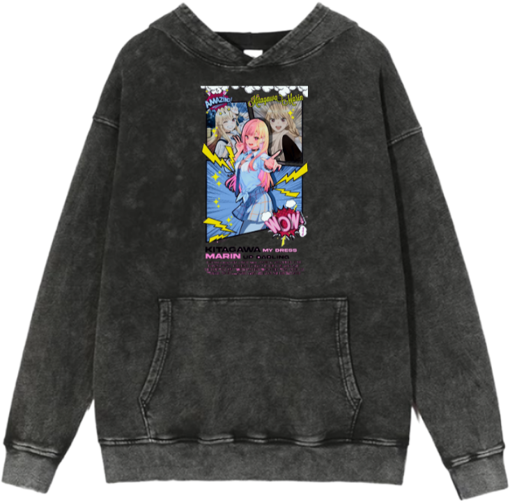 My Dress-Up Darling Over Size hoodie Washed 1