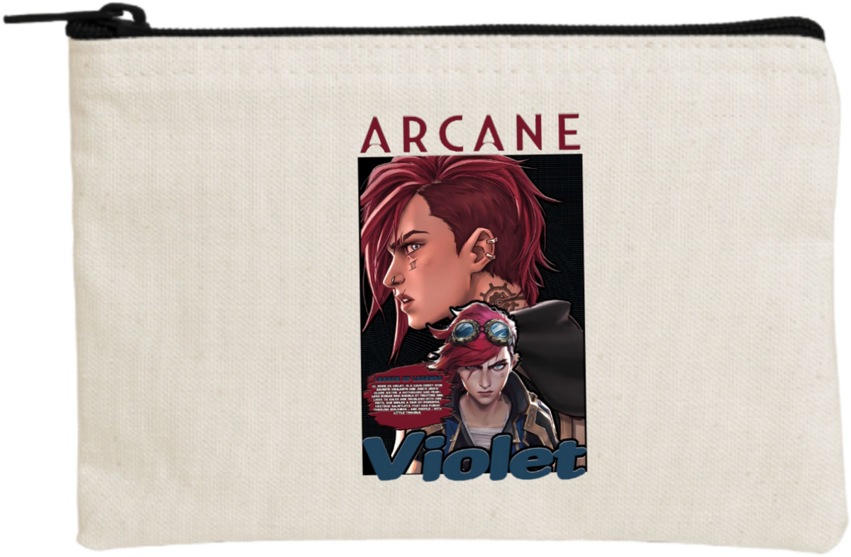 League of Legends Vi wallet pencil case Beige 6