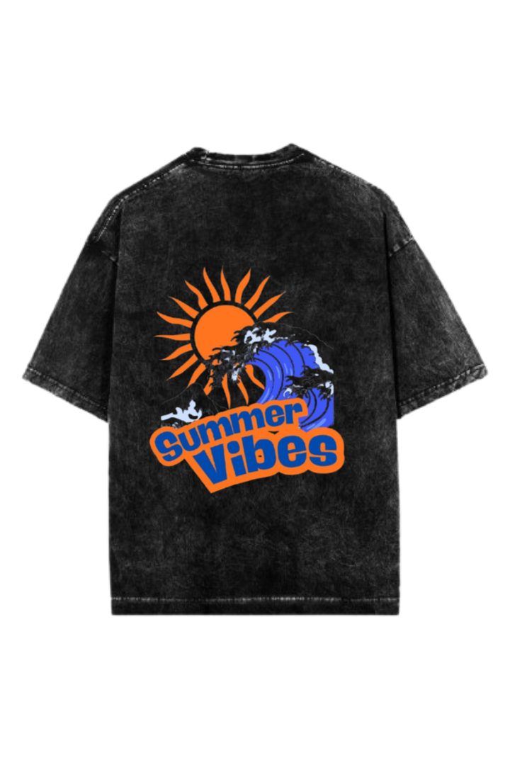 Summer Vibes One Size t- shirt Washed Back 52