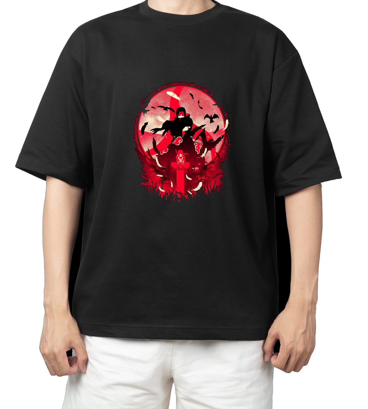 Naruto Shippuden t- shirt One Size Black 52