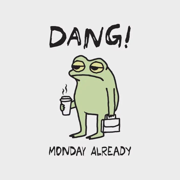 Sticker coffee DANG! MONDAY ALREADY 53