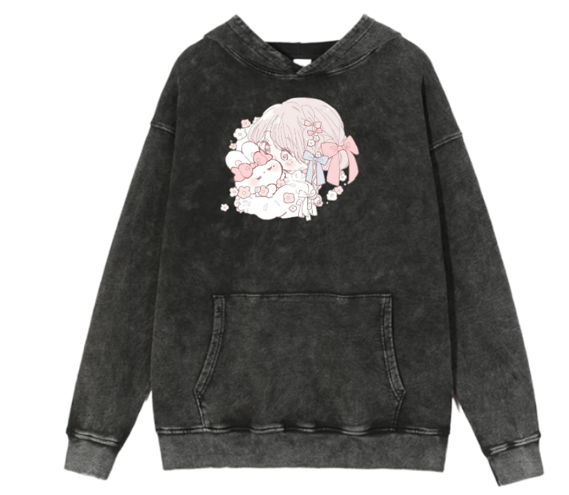 bunny Oversize Hoodie Washed 53