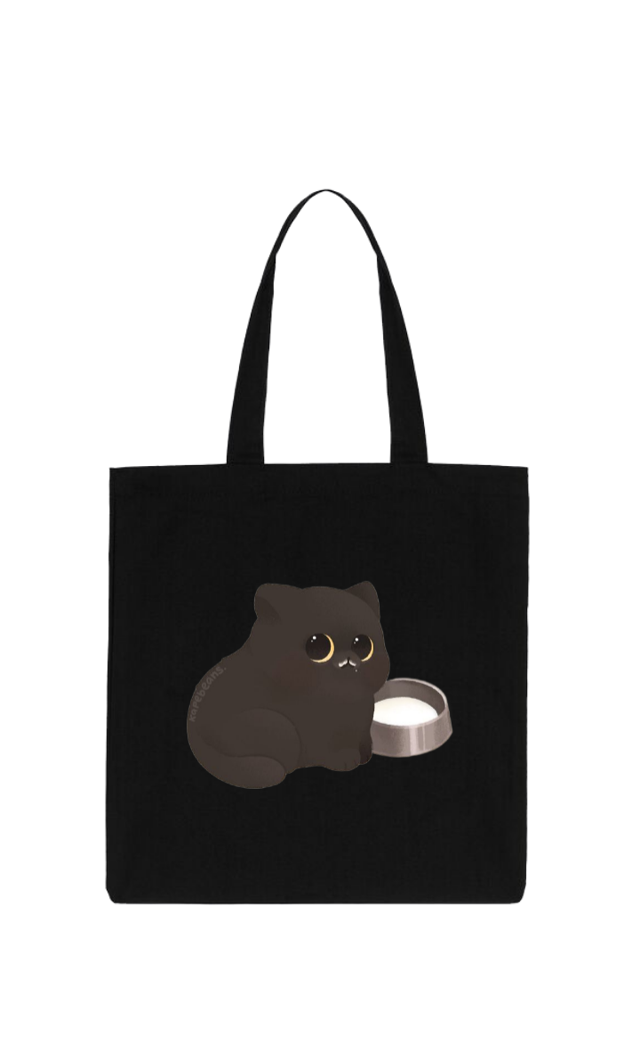 cat tote bag Black 53