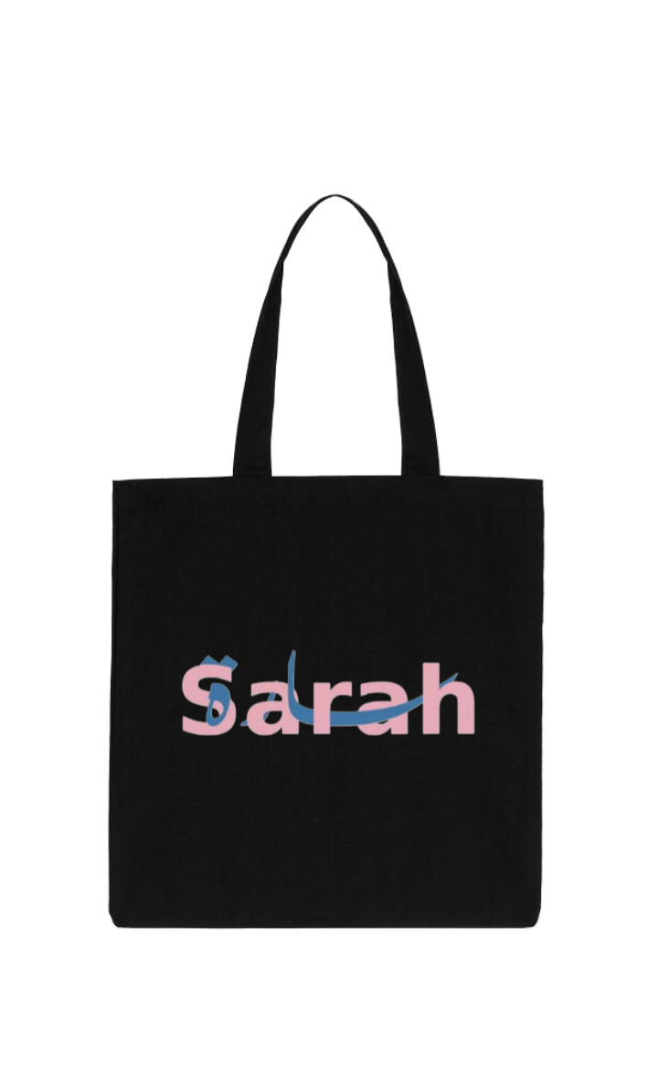 names tote bag Black Sarah 53