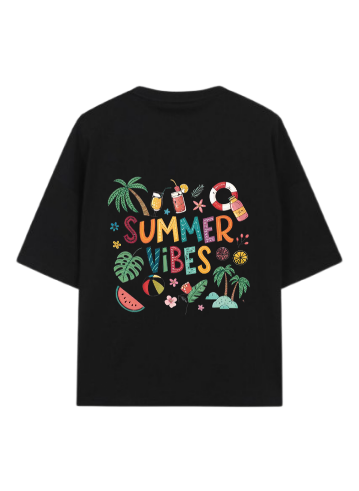 Summer Vibes t- shirt Black Back 53