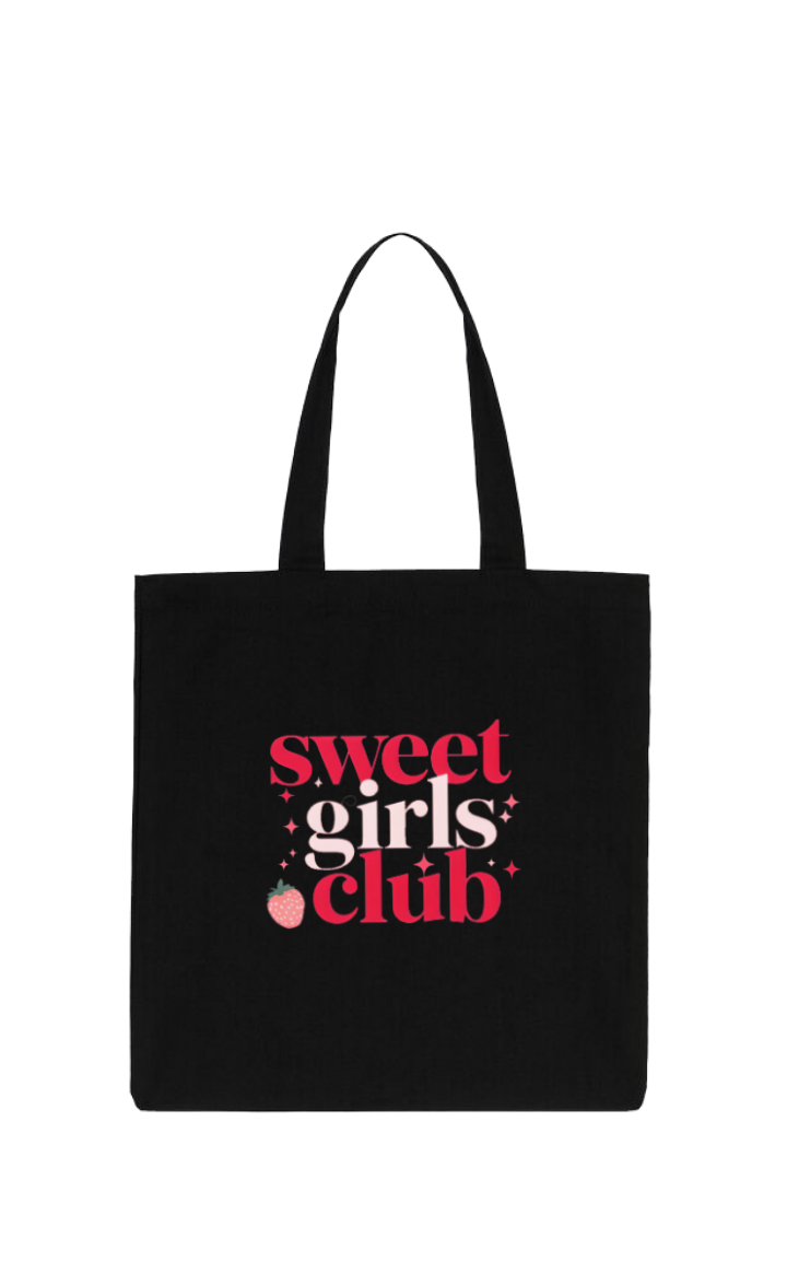 sweet girls club tote bag Black 180