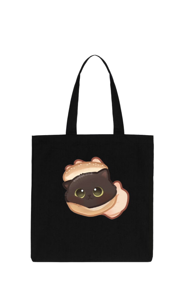 cat tote bag Black 54