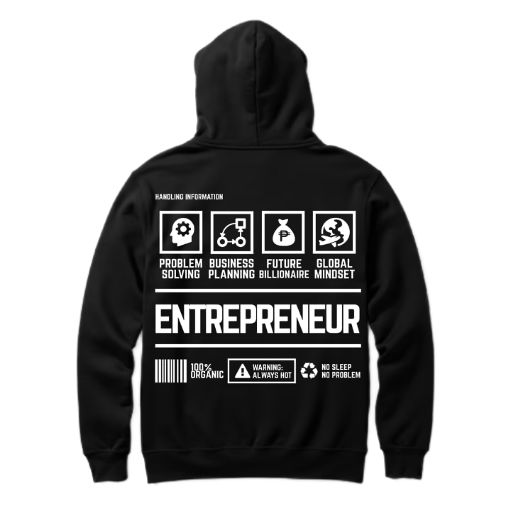 HANDLING INFORMATION Back text oversize hoodie back 55