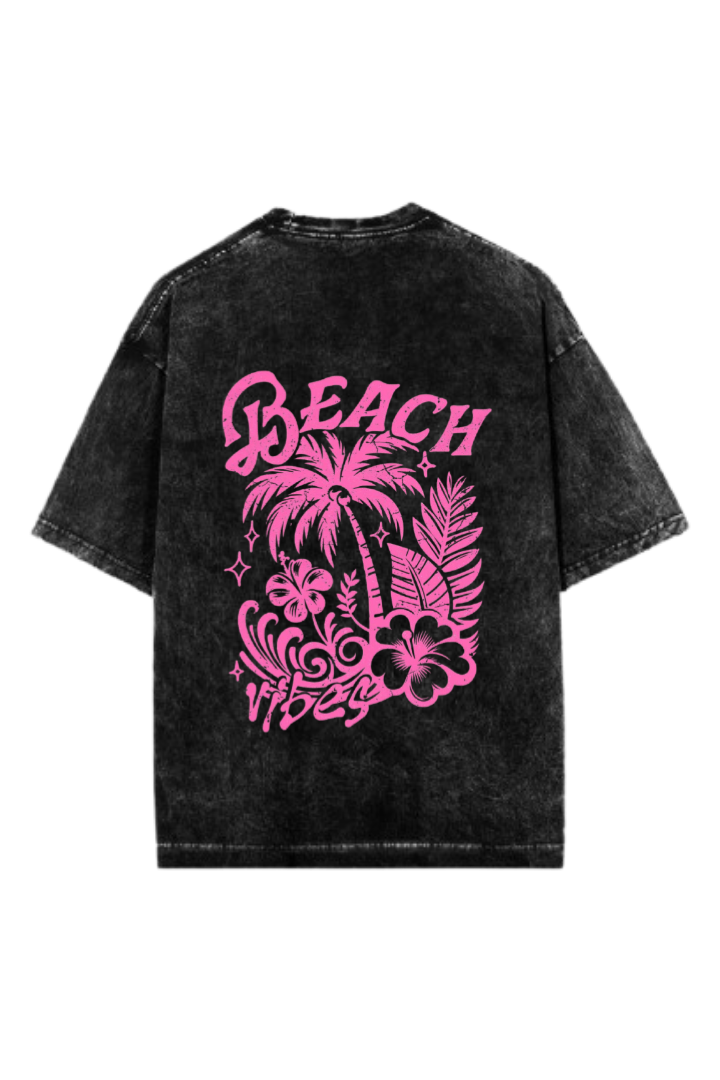 Summer Vibes One Size t- shirt Washed Back 55