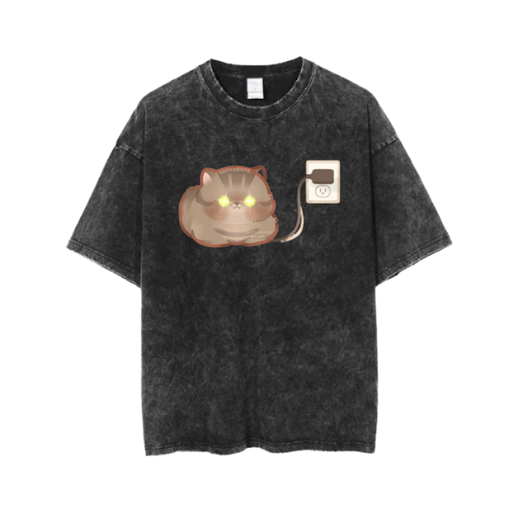 cat One Size t- shirt Washed 55