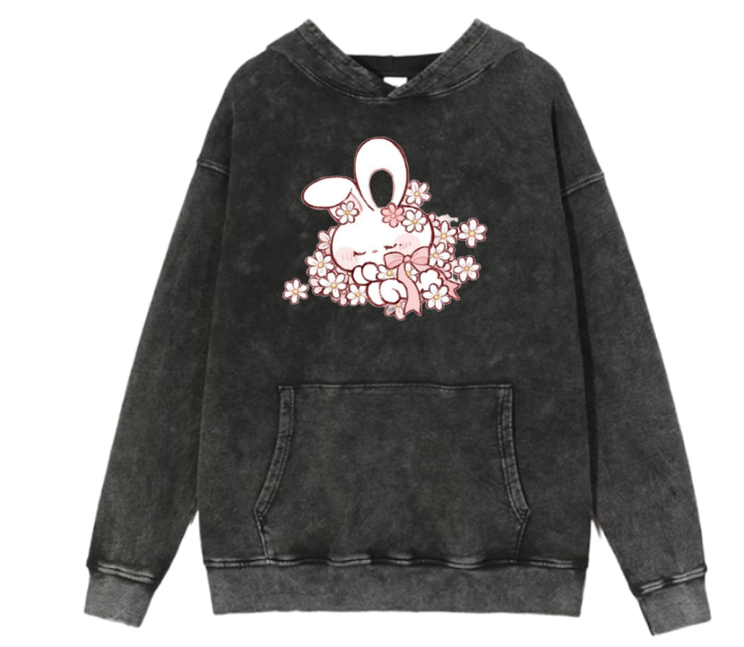 bunny Oversize Hoodie Washed 55