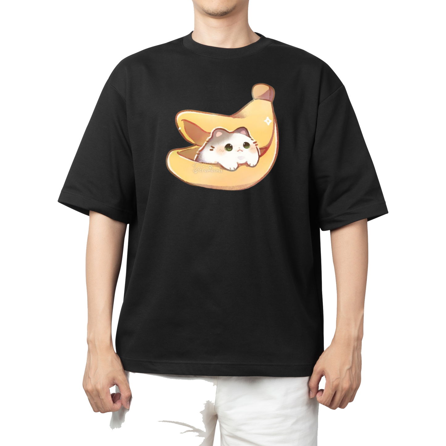 cat One Size t- shirt Black 56