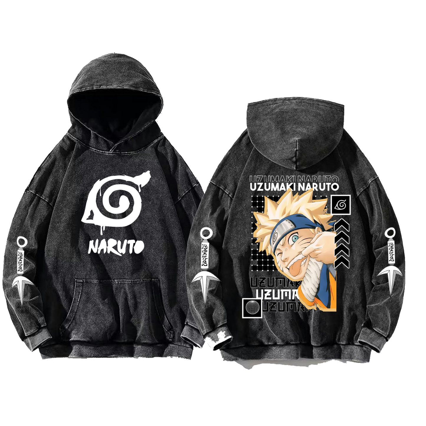 Naruto Shippuden One Size hoodie Washed Back 56