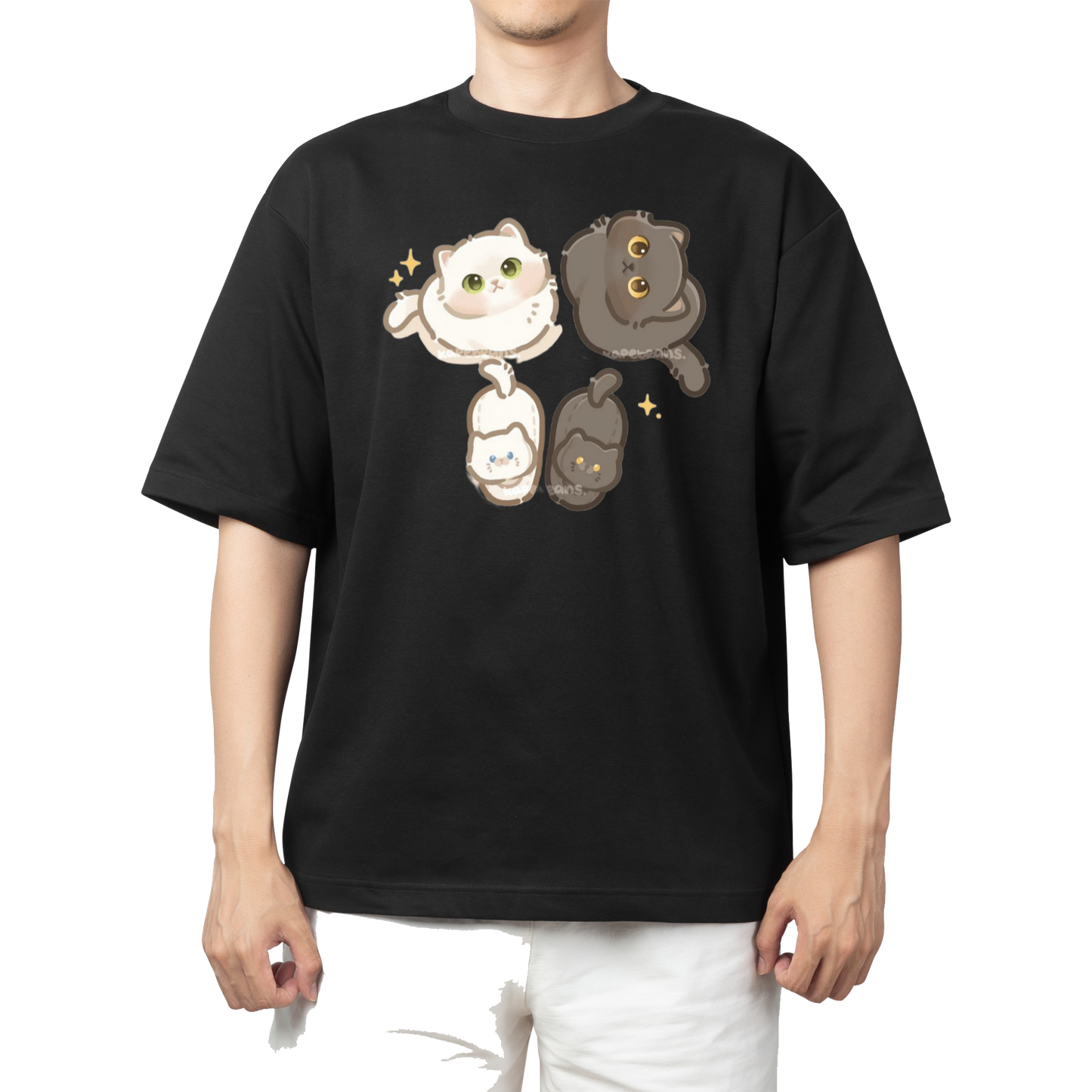 cat One Size t- shirt Black 57