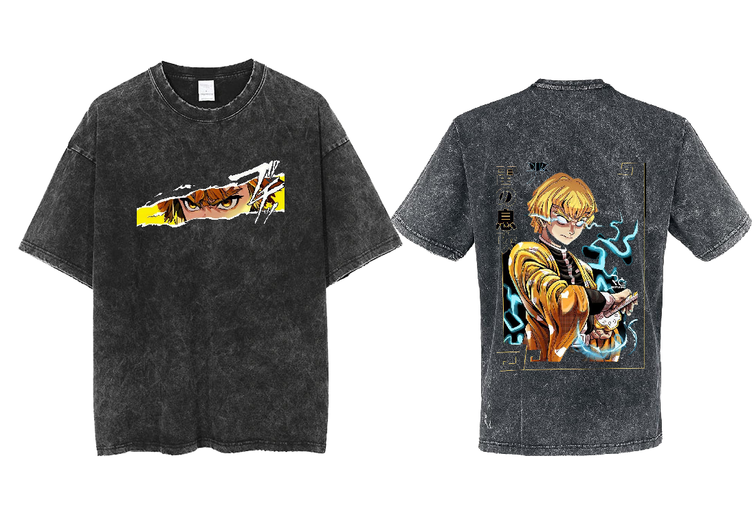 Anime Demon slayer nezuko tanjiro One Size t- shirt Washed 57