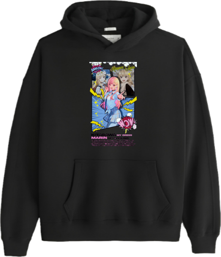 My Dress-Up Darling Over Size hoodie Black 1