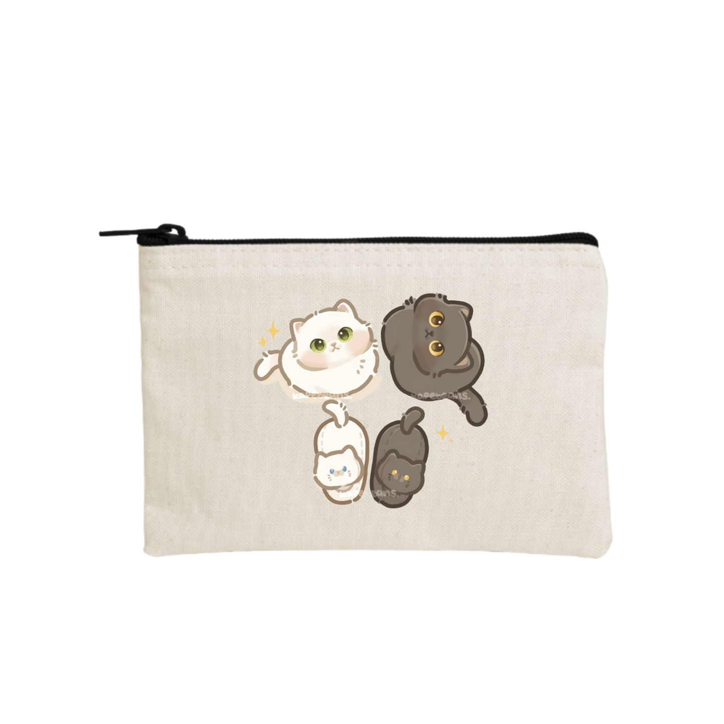 cat wallet pencil case Beige 57