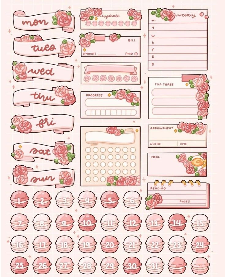 Aesthetic Cute Stickers Pack - Waterproof Vinyl Cartoon Decals for Water Bottles, Laptops, Scrapbooking, Kawaii Stationery Supplies sticker journal sticker